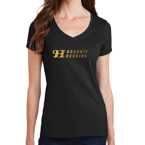 Brandie Hoskins Basketball Academy Printed - Ladies Fan Favorite V Neck Tee Thumbnail