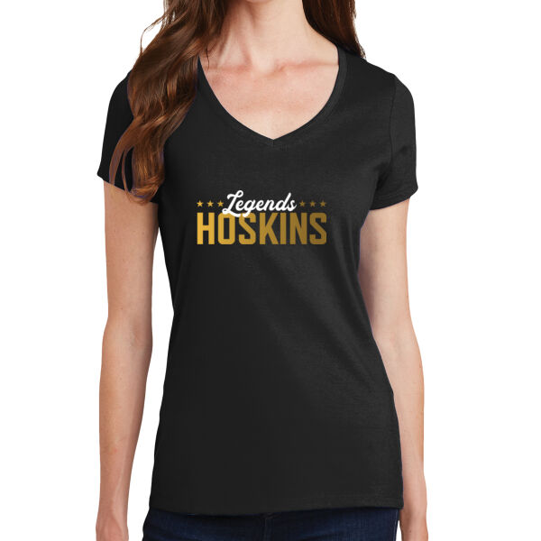 Brandie Hoskins Basketball Academy Printed - Ladies Fan Favorite V Neck Tee Thumbnail