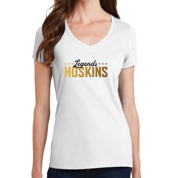 Brandie Hoskins Basketball Academy Printed - Ladies Fan Favorite V Neck Tee Thumbnail